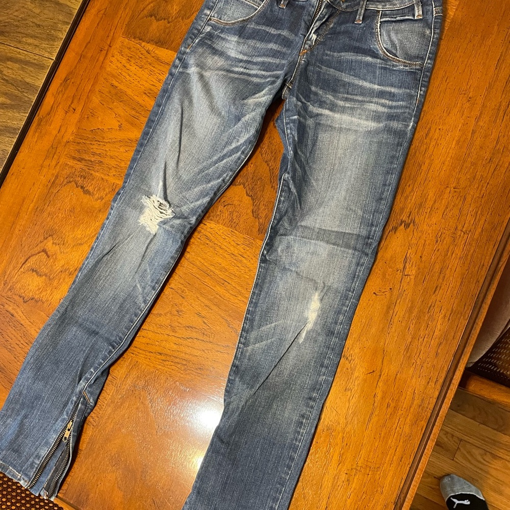 Guess Women's Distressed Blue Skinny Jeans - size 26